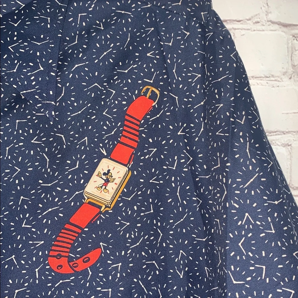 Vtg NWOT Kennington x Walt Disney Pop Art Disco Mickey Watch Shirt Size L - Picture 5 of 8